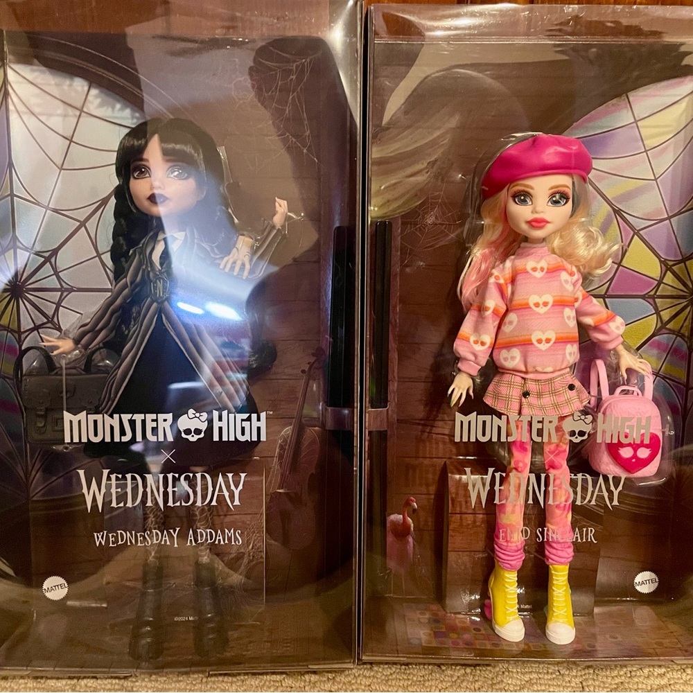 Monster High X Wednesday Addams And Enid Sinclair Netflix New